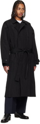 LE17SEPTEMBRE Black Crisp Raglan Trench Coat