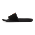 Gucci Black Gucci Worldwide Pool Slides