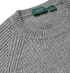 Incotex - Ribbed Virgin Wool Sweater - Gray