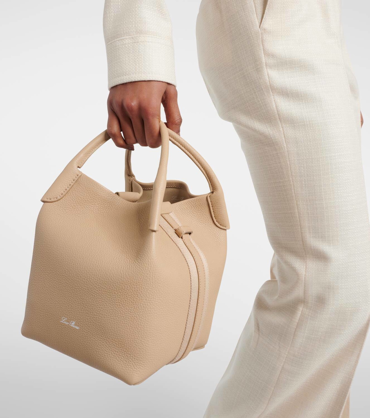 Loro Piana Bale Small leather tote bag Loro Piana Loro Piana Bale Small leather tote bag Loro Piana