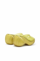 Diesel Platform mule in Melflex - Sandals Womens in Yellow