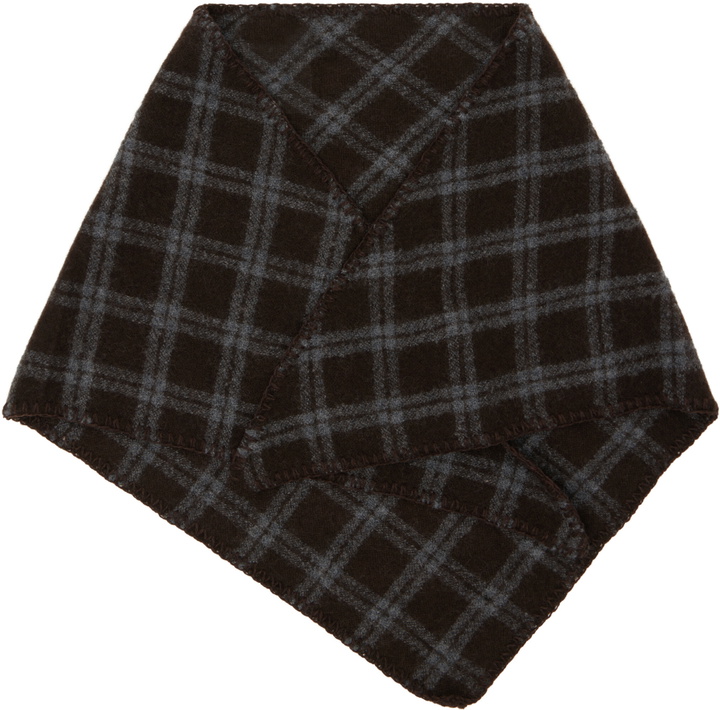 Photo: mfpen Brown & Gray Triangle Scarf