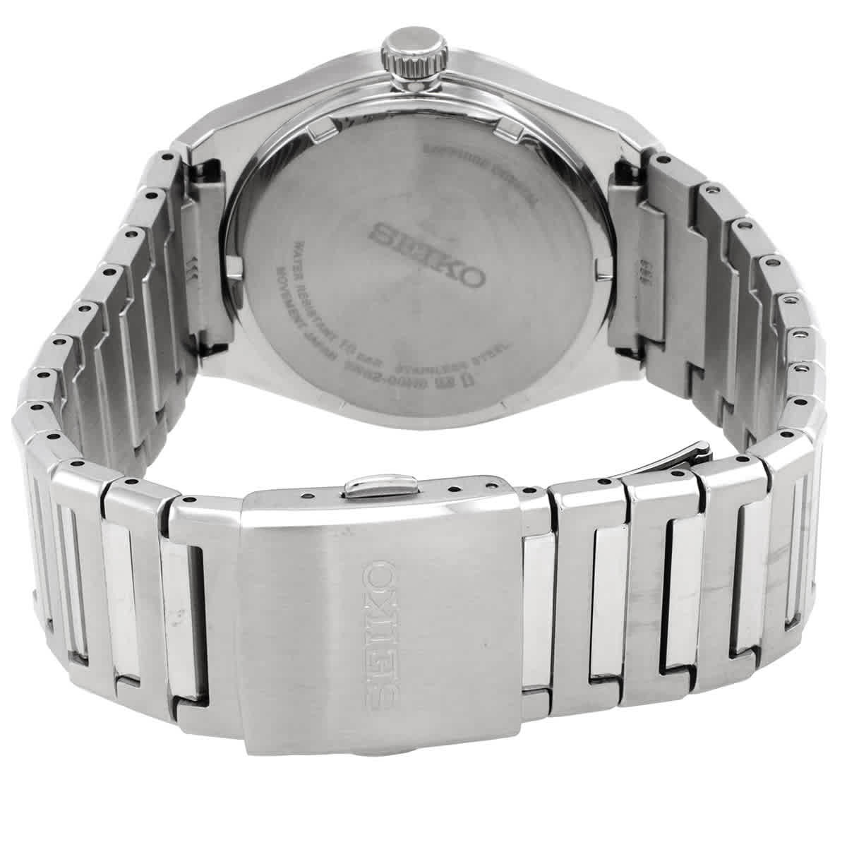 Seiko Classic Quartz Black Dial Mens Watch SUR557P1