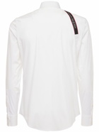 ALEXANDER MCQUEEN - Logo Harness Stretch Cotton Poplin Shirt