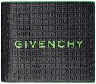 Givenchy Black & Green Micro 4G Wallet