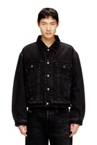 Diesel Padded trucker jacket in denim - Denim Jackets - Unisex - Black