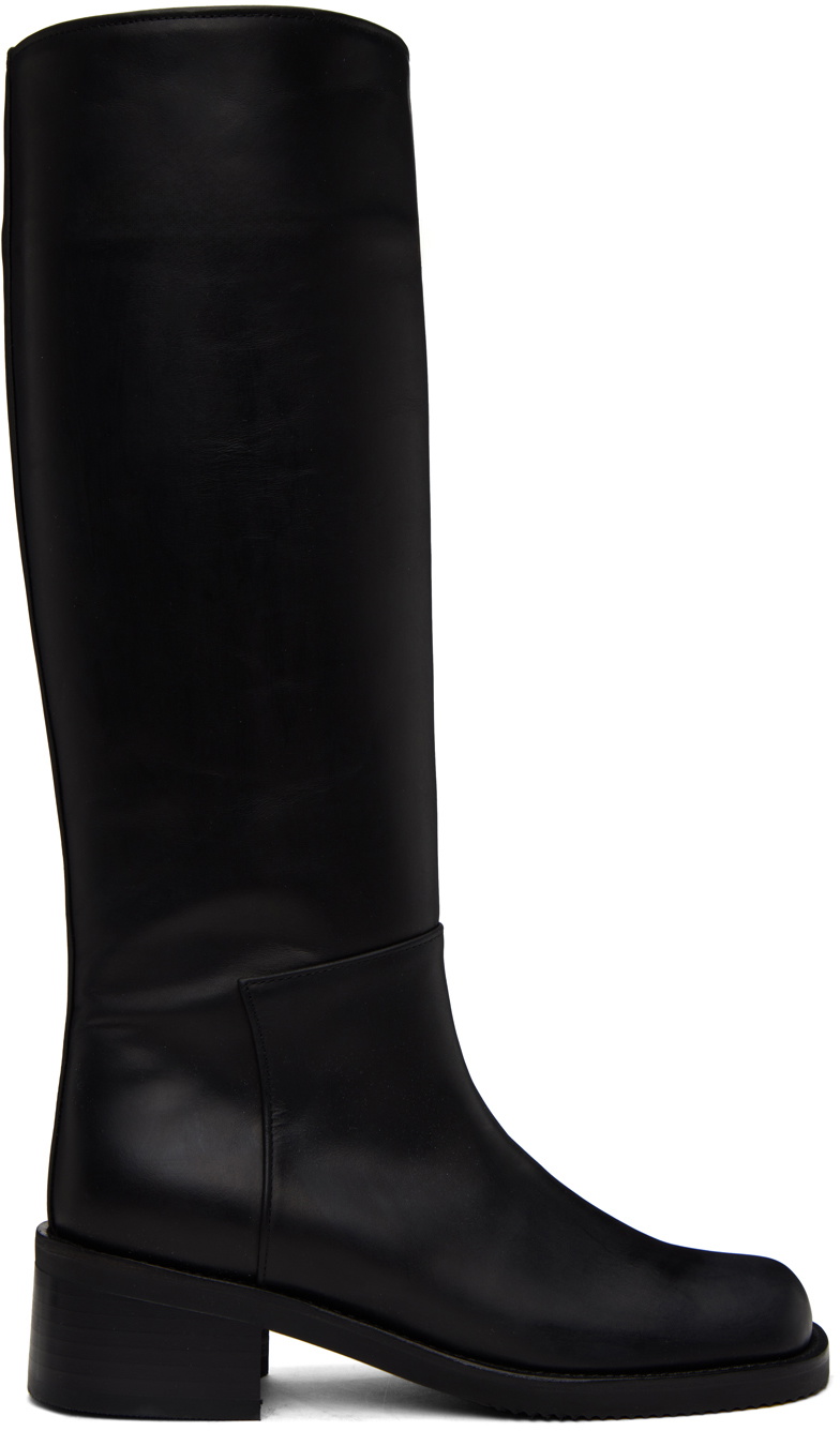 AMOMENTO Black Long Boots