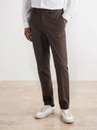 Slowear - Incotex Tapered Cotton-Blend Twill Trousers - Brown