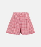 Simone Rocha - Checked cotton shorts