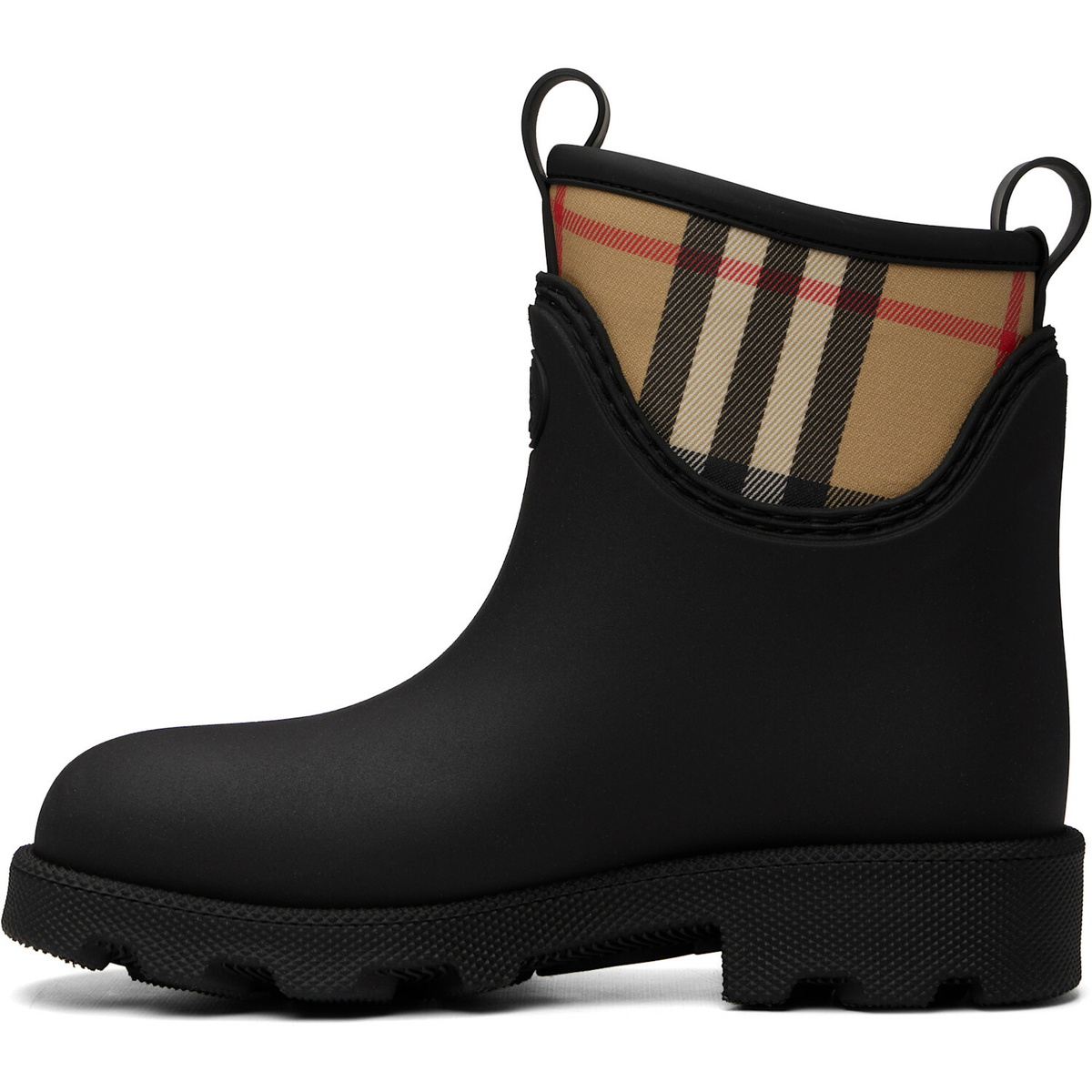 Burberry Black Rubber Marsh Stamp Low Boots​
