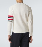 Thom Browne 4-Bar linen and cotton cardigan