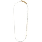 Bless Gold and Silver Materialmix Necklace