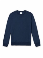 Kingsman - Logo-Embroidered Cotton and Cashmere-Blend Jersey Sweatshirt - Blue