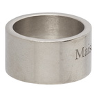 Maison Margiela Silver Wide Logo Ring