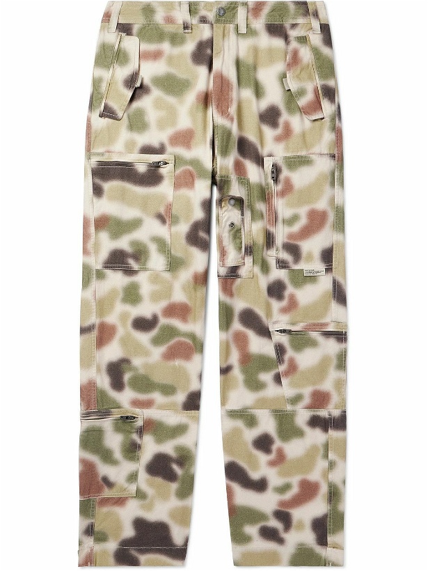 Photo: thisisneverthat - Straight-Leg Camouflage-Print Cotton-Canvas Cargo Trousers - Neutrals