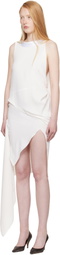 AARON ESH SSENSE Exclusive Bridal Capsule Boat Neck Minidress