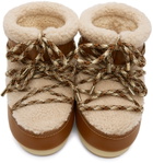 Chloé Tan Moon Boot Edition Sherpa Snow Boots