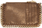 Stella McCartney Brown Falabella Zip Card Holder