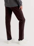 Purdey - Slim-Fit Stretch-Cotton Moleskin Trousers - Brown