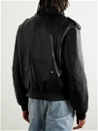 Balmain - Leather Biker Jacket - Black