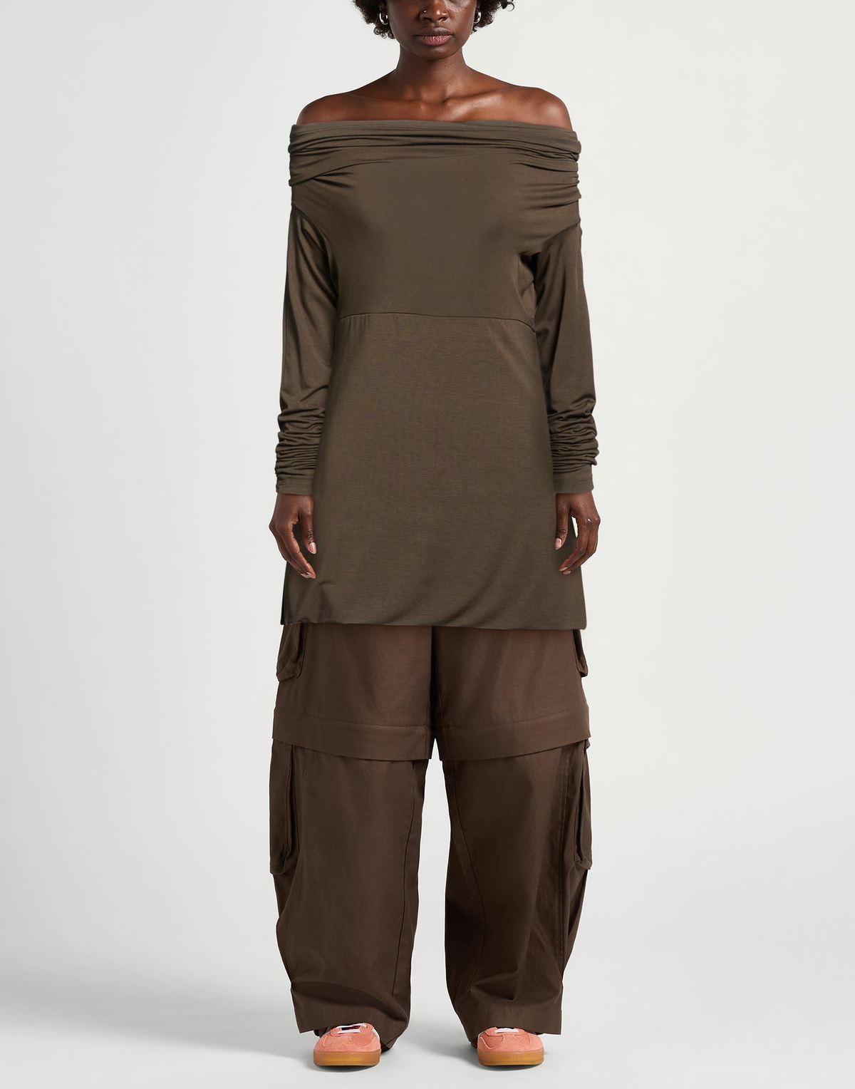 Pinko Womens Top Military in Green