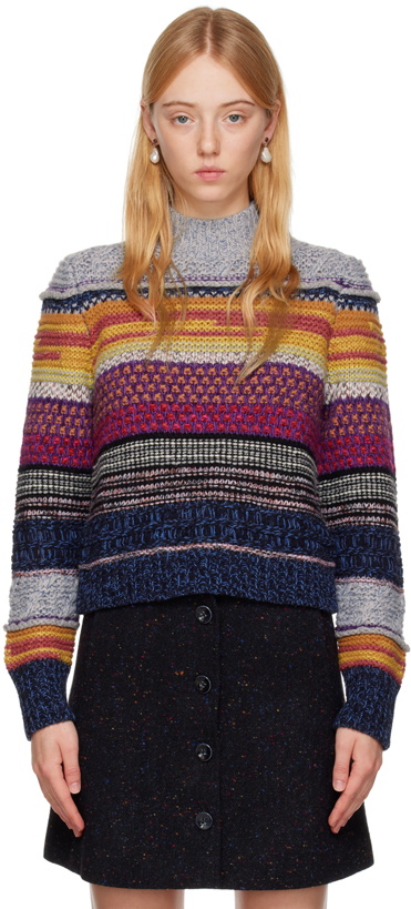 Photo: Chloé Multicolor Stripe Sweater