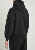 Saint Mxxxxxx Logo-print Hooded Cotton Sweatshirt Black