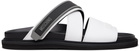 Moschino White Sporty Sandals