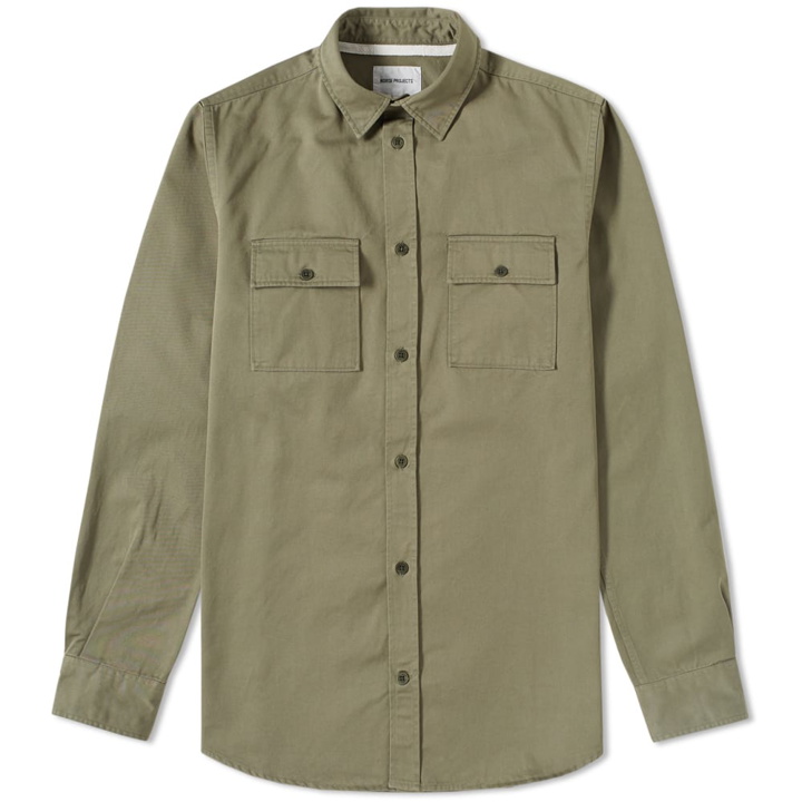 Photo: Norse Projects Villads Twill Shirt