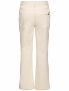 JIL SANDER Cotton Denim Mid Rise Knee Line Jeans