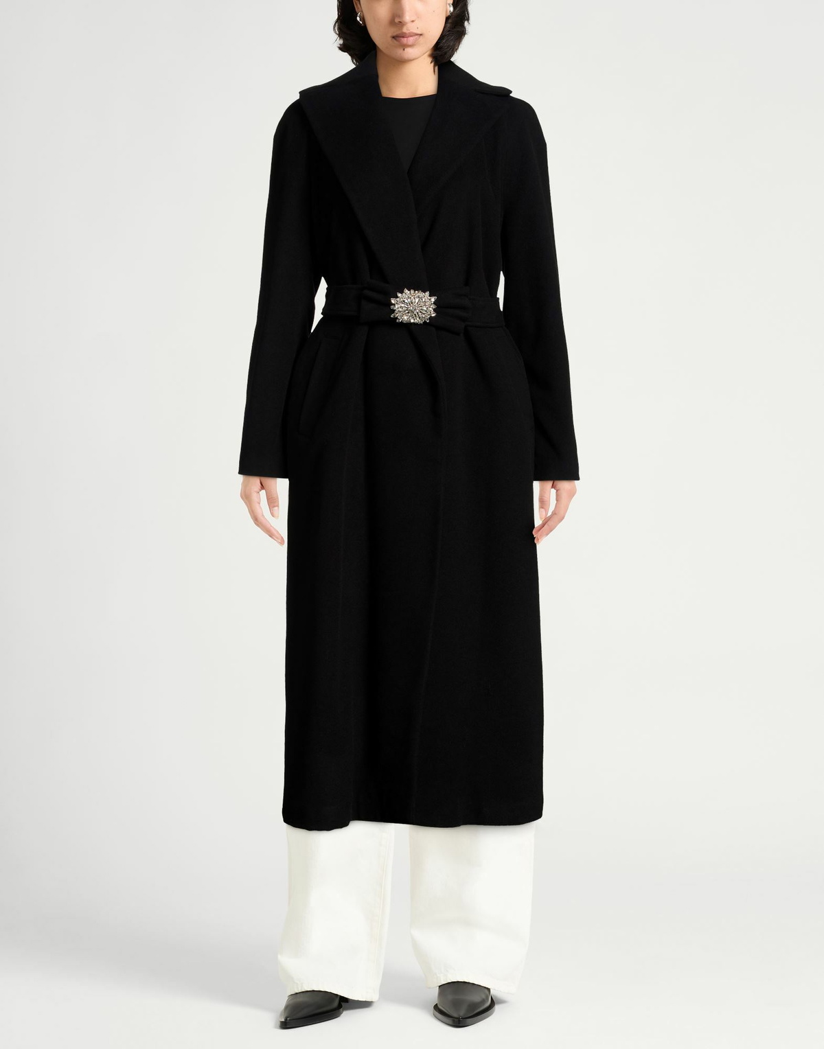 Chiara Boni La Petite Robe Womens Coat in Black