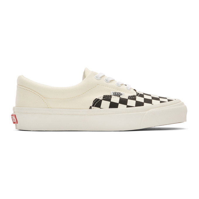 Photo: Vans Black and Off-White Checkerboard Era CRFT Sneakers