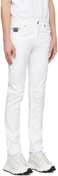 Versace Jeans Couture White Slim-Fit Jeans