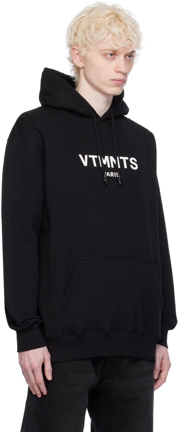 VTMNTS graphic-print cotton hoodie - Grey