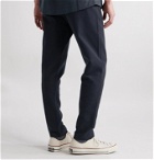 Hamilton and Hare - Travel Tapered Cotton-Blend Jersey Trousers - Blue