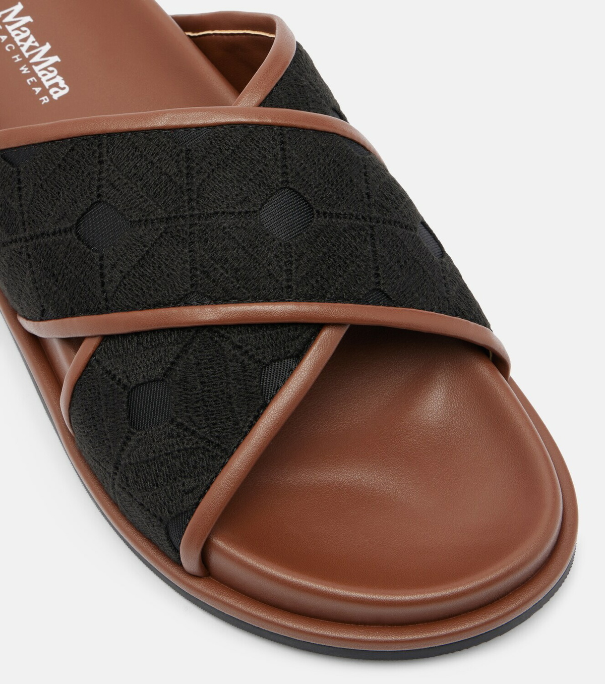 Max Mara Peonie embroidered slides