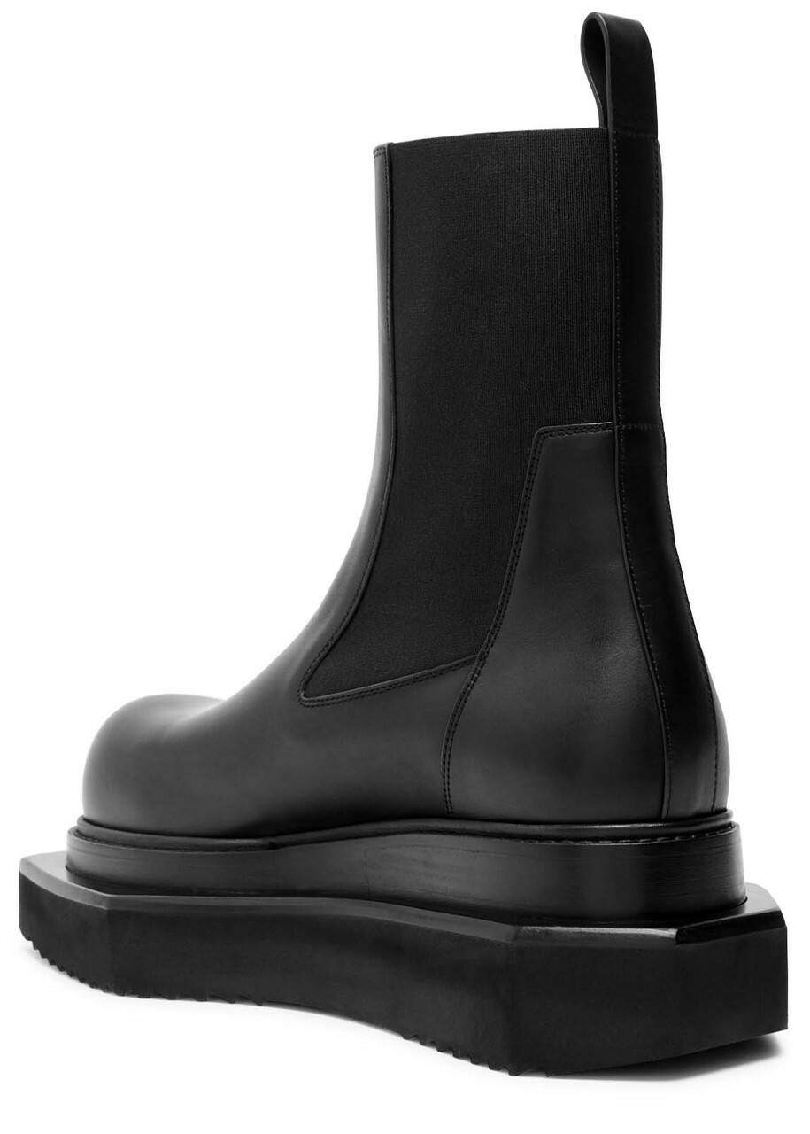 Rick Owens Beatle Turbo Cyclops Leather Chelsea Boots Black Rick Owens
