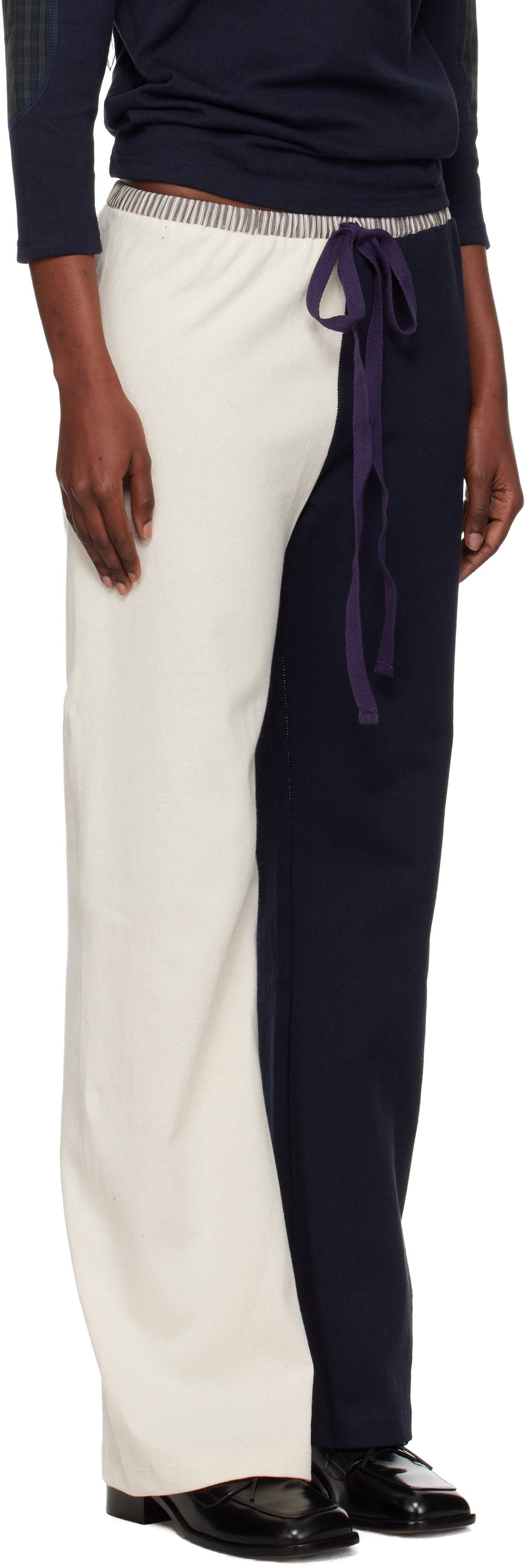 SC103 Navy & White Viola Lounge Pants