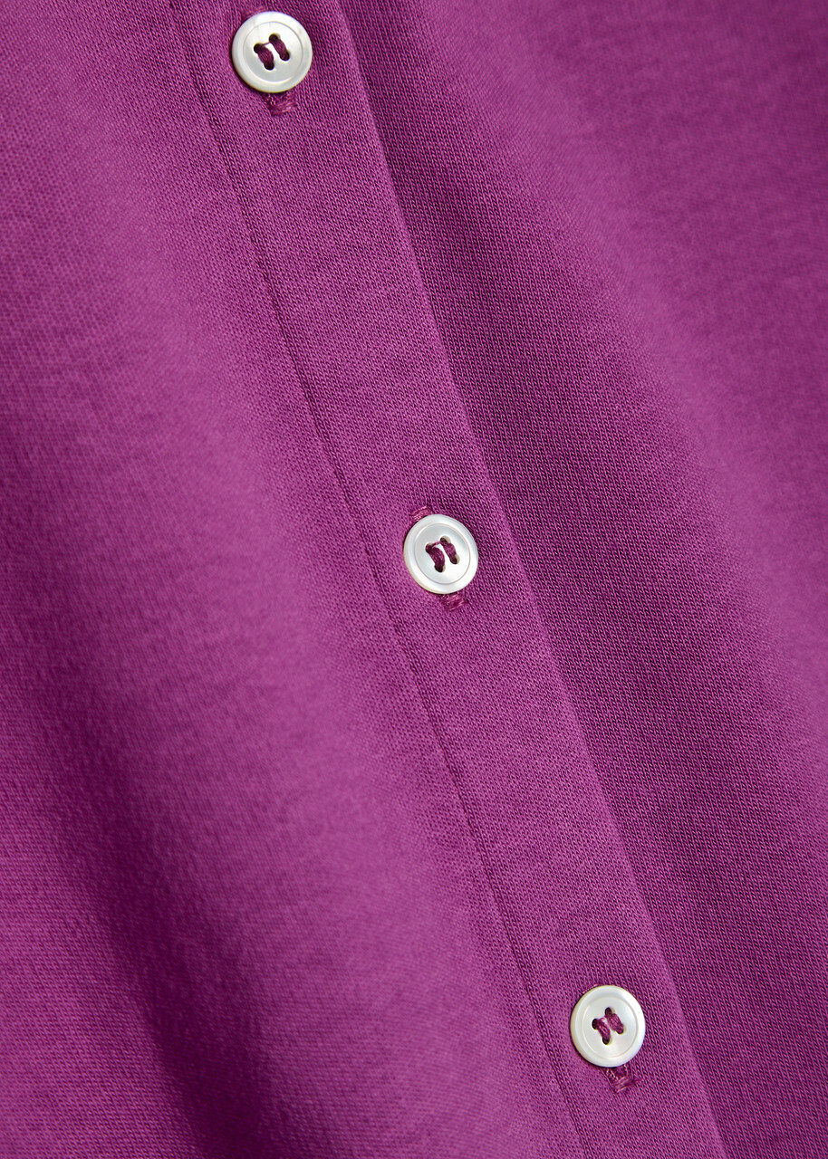 Flore Flore Poppy Cotton Cardigan Purple