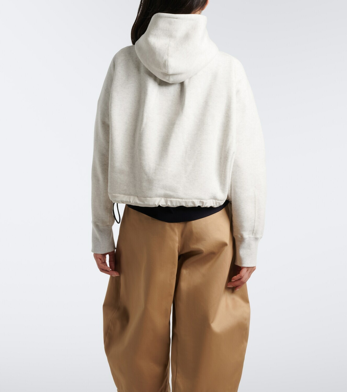 Sacai Cotton jersey hoodie