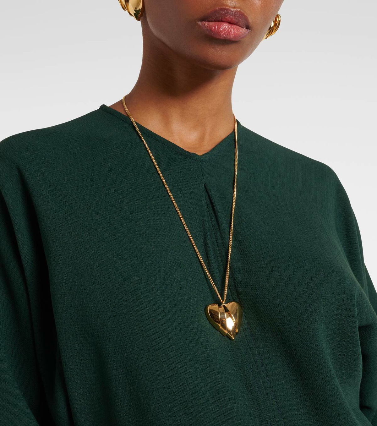 Amina Muaddi Heartbreaker pendant necklace