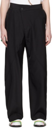 JW Anderson Black Twisted Tuxedo Trousers
