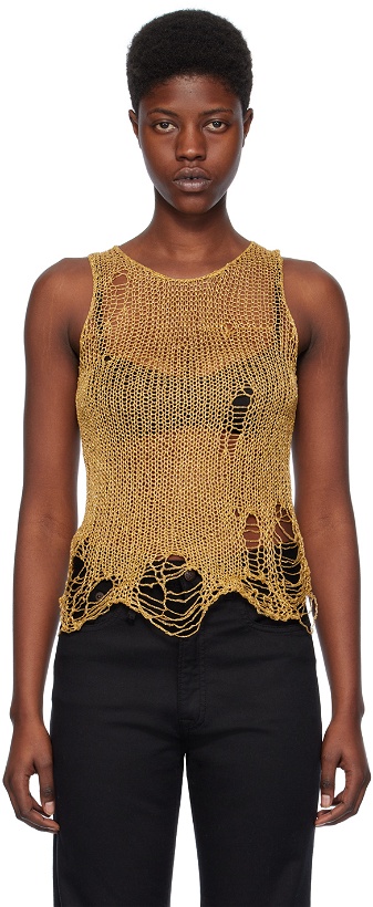 Photo: R13 Gold Distressed Tank Top