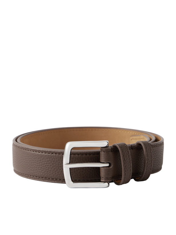 Photo: George Cleverley - 3cm Full-Grain Leather Belt - Brown