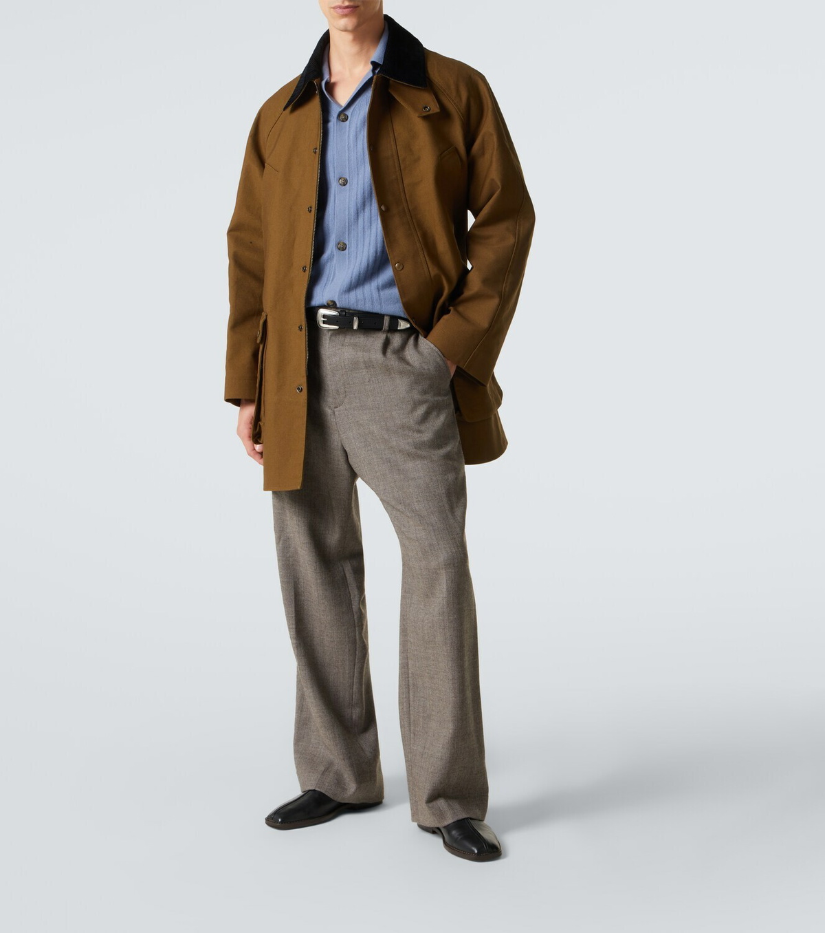 Le Kasha Gerone knitted cashmere polo shirt