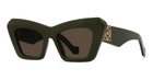Loewe Lw40036i - Shiny Dark Green Sunglasses