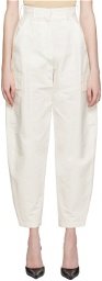 LVIR White Flap Pocket Trousers