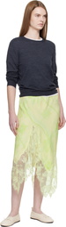 Collina Strada Yellow Waterlily Midi Skirt