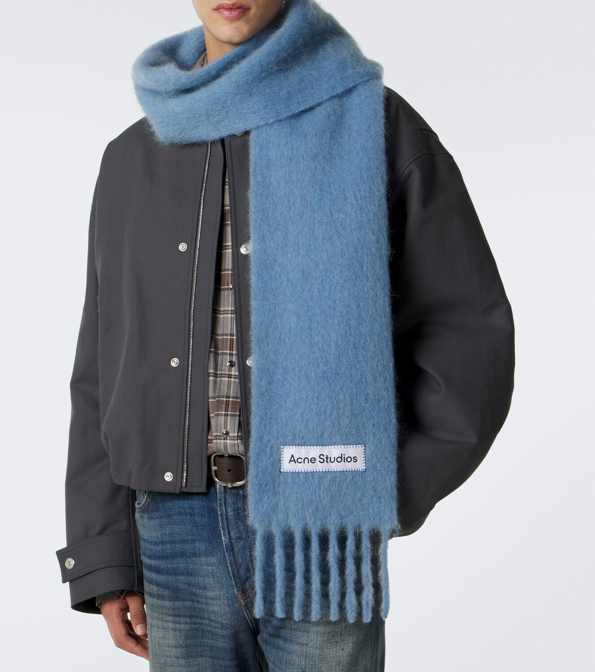 Acne Studios Alpaca, wool, and mohair-blend scarf