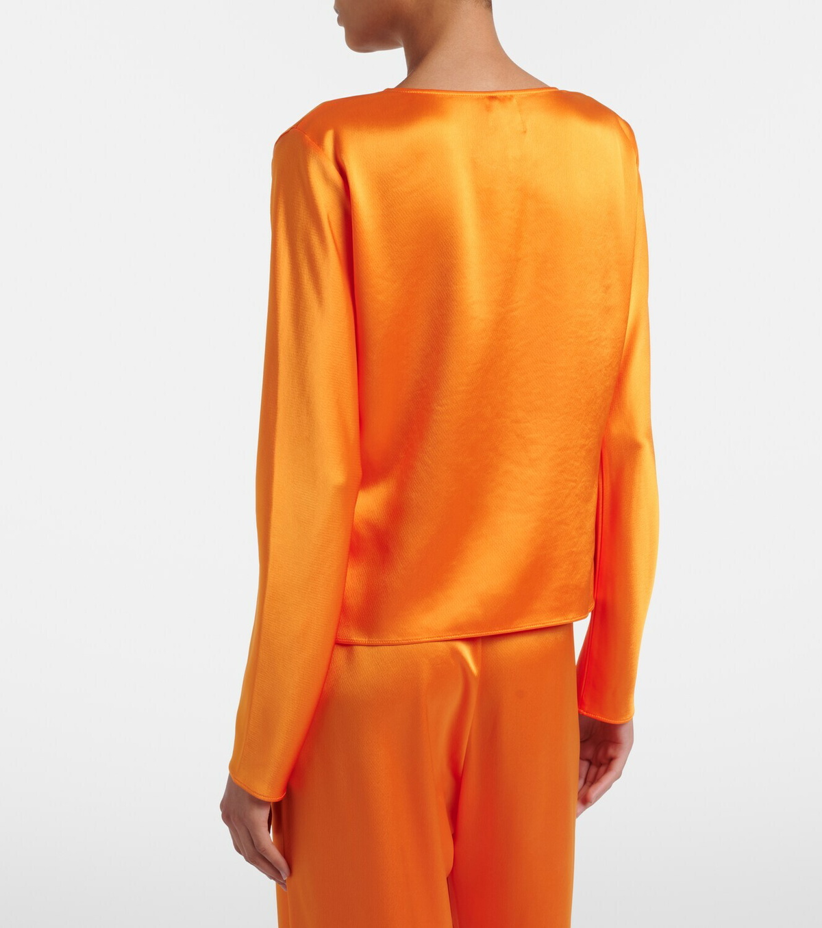 Leset Barb satin top